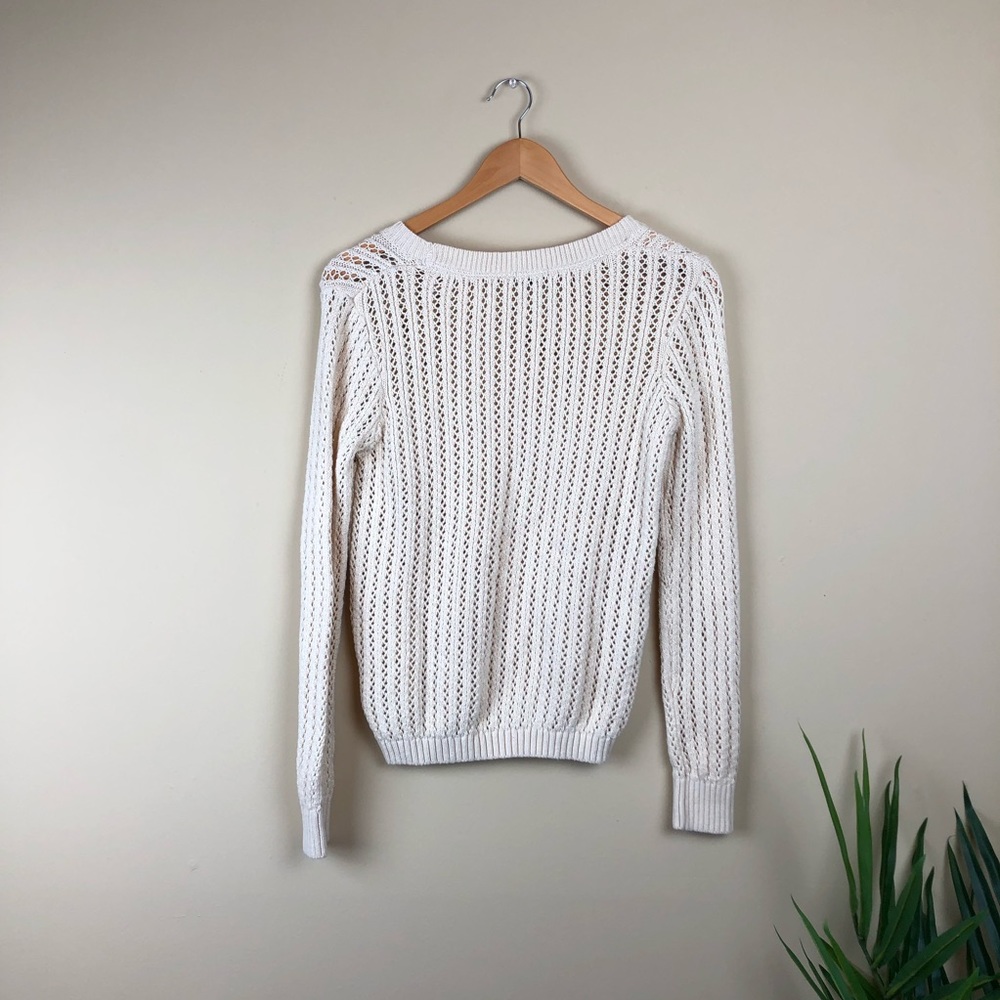 Loose-Knit Cream Sweater - Picture 2 of 3